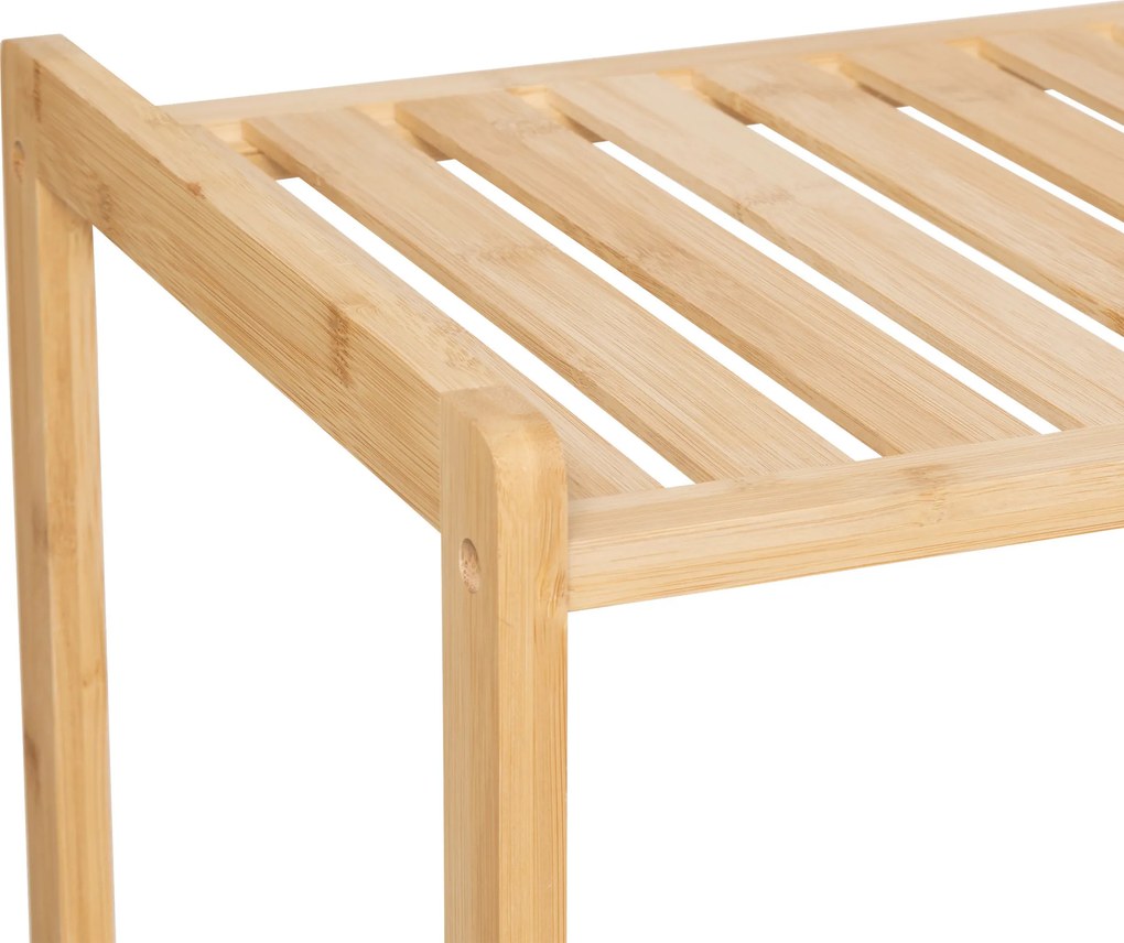 Regał bambusowy z koszem na pranie TIDY BOX, 72 x 33 x 109 cm