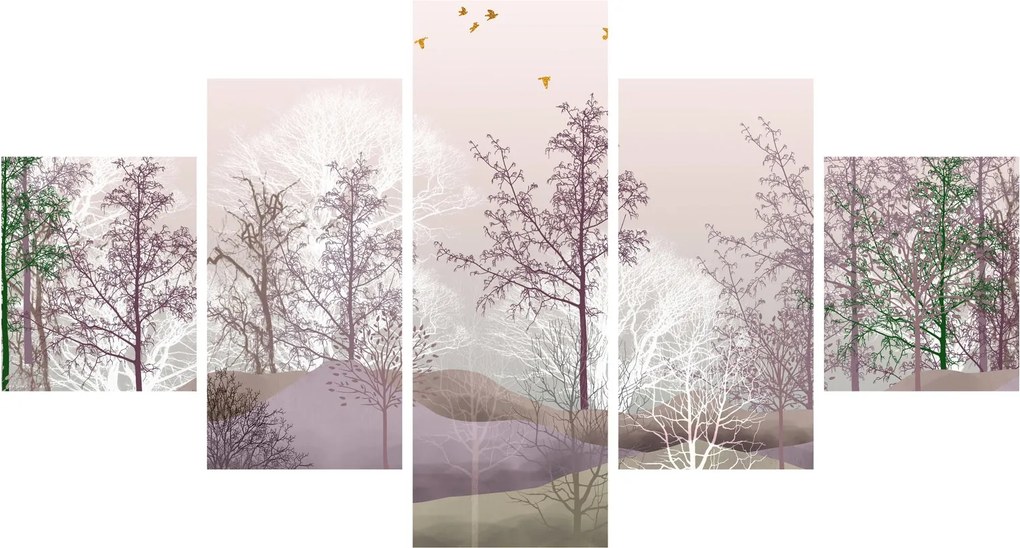 Obraz lasu (125x70 cm)