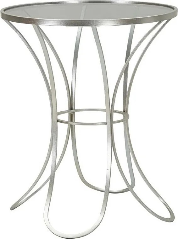 Stolik Kawowy VKH564, Srebrny, 56x56x68 cm, Kendra Home