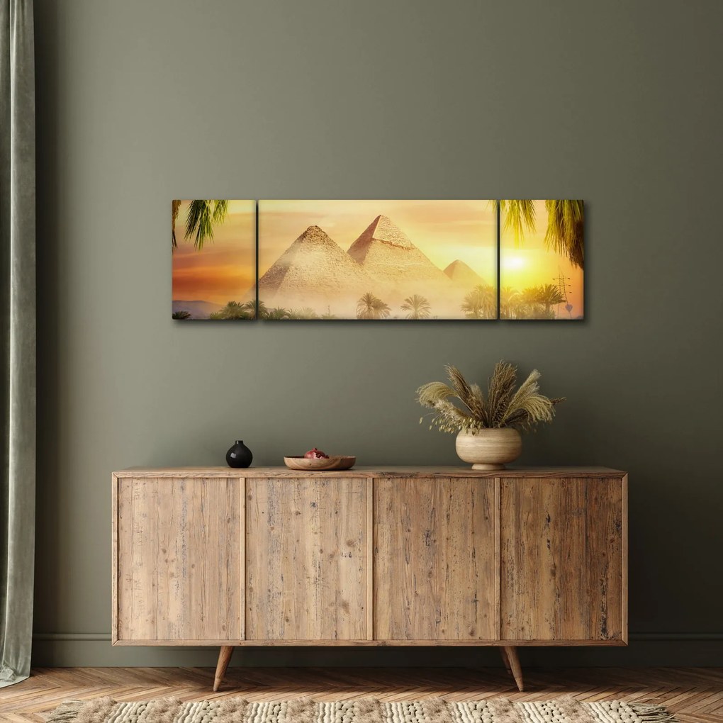 Obraz - Piramidy (170x50 cm)