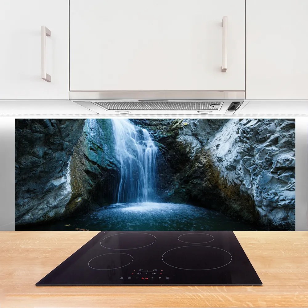 Szkło do Kuchni na Ścianę Kaskada Czystej Wody