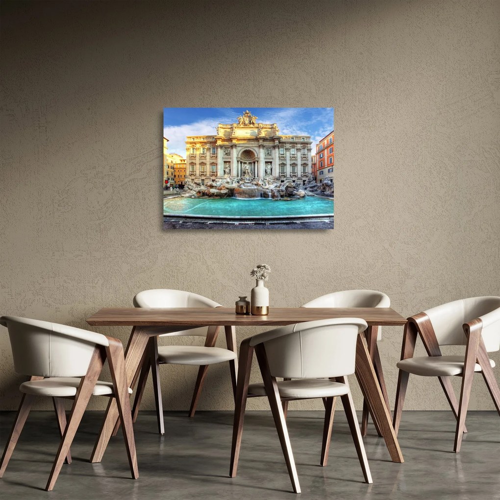 Obraz na szkle - Fontanna di Trevi (70x50 cm)