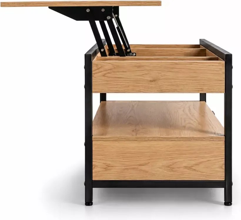 Ławostół rozkładany Notis podnoszony blat 100cm dąb loft