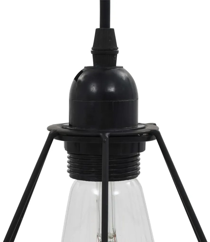 Czarna lampa wisząca nad stół - EX178-Marelo