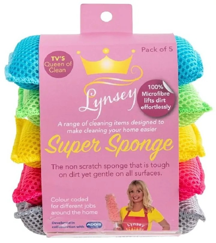Gąbki do naczyń z mikrowłókna zestaw 5 szt. – Addis