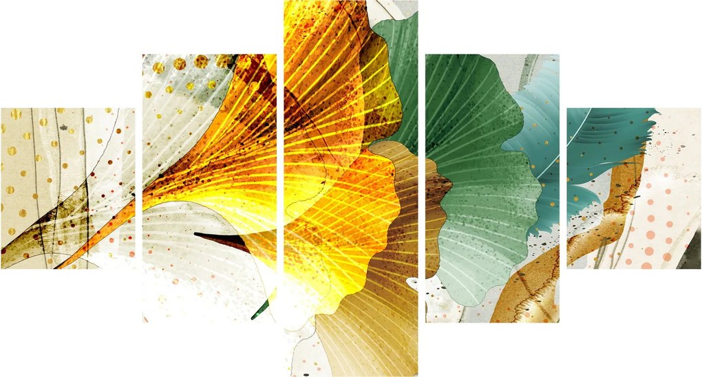 Obraz - Liście (125x70 cm)