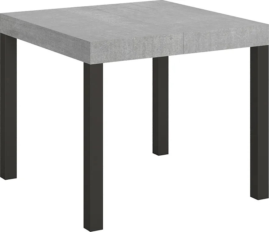 Stół rozkładany 90/246x90 cm Everyday cementu nogi antracytowe