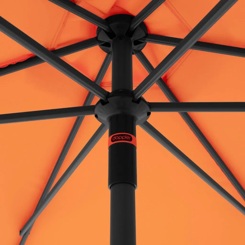 Doppler myZone Push Up parasol ogrodowy 300 cm pomarańczowy