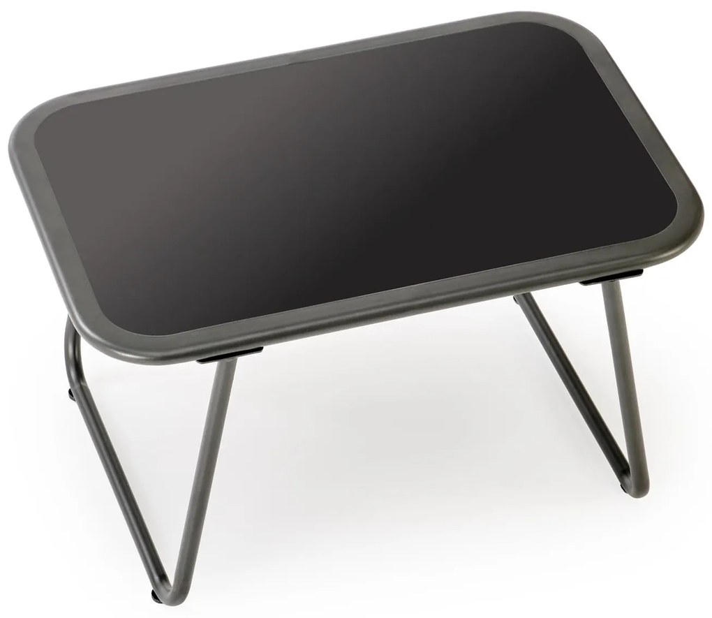 HUDSON Zestaw ogrodowy HUDSON sofa, 2 fotele, ława, popielaty nowoczesny