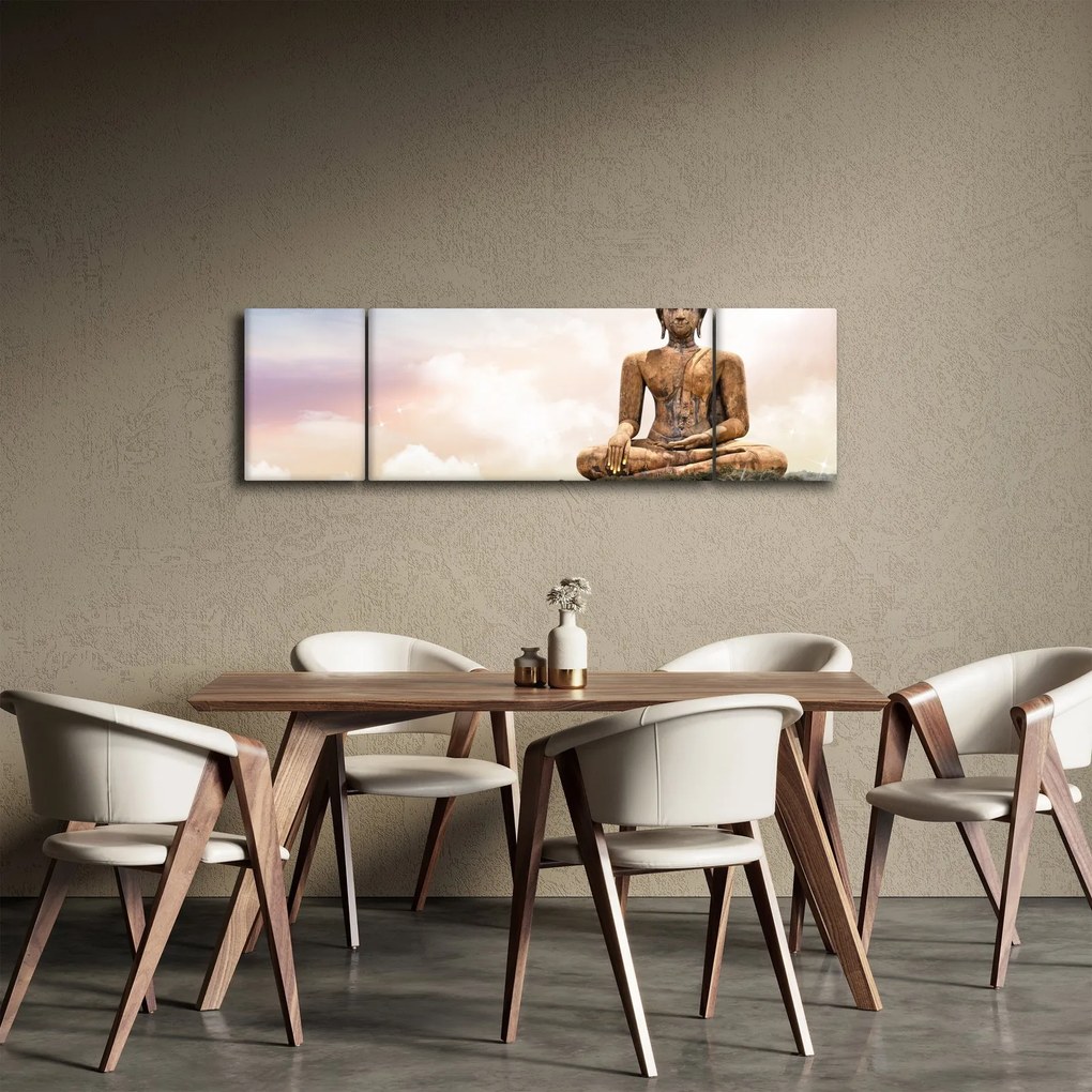 Obraz - Budda nadzorujący ziemię (170x50 cm)