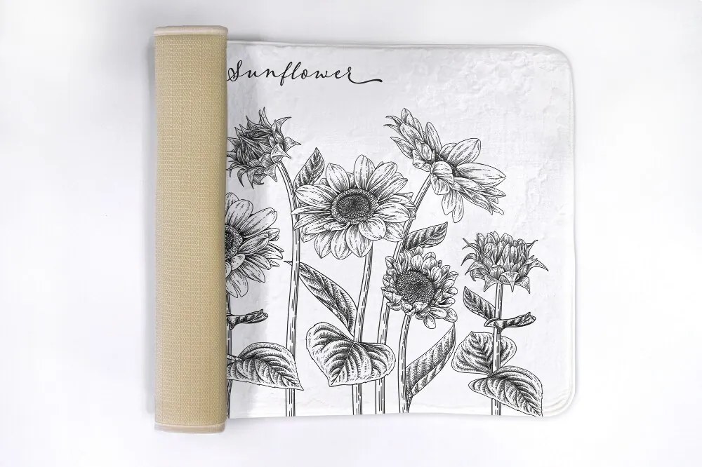 Dywanik łazienkowy Dywanik łazienkowy Słoneczniki Kwiaty