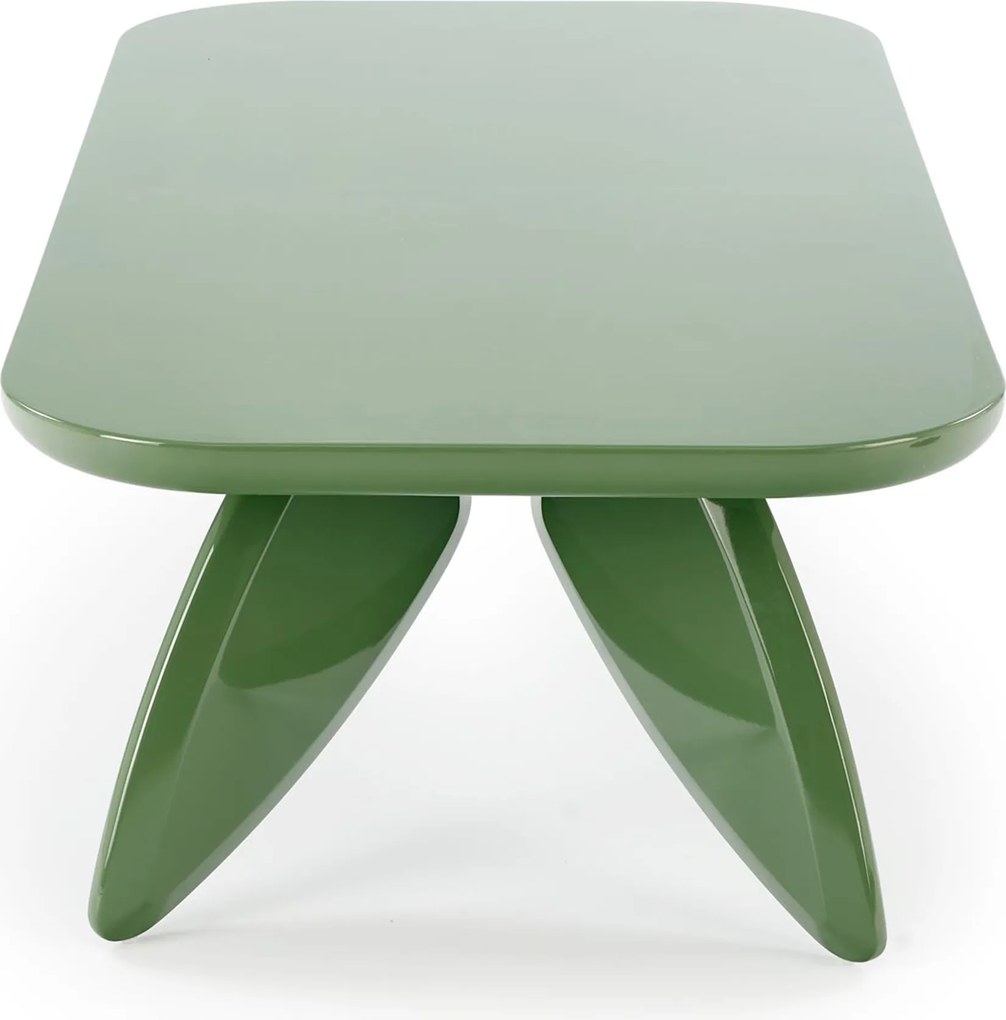 Stolik kawowy prostokątny Lumis 120 cm - jasny zielony