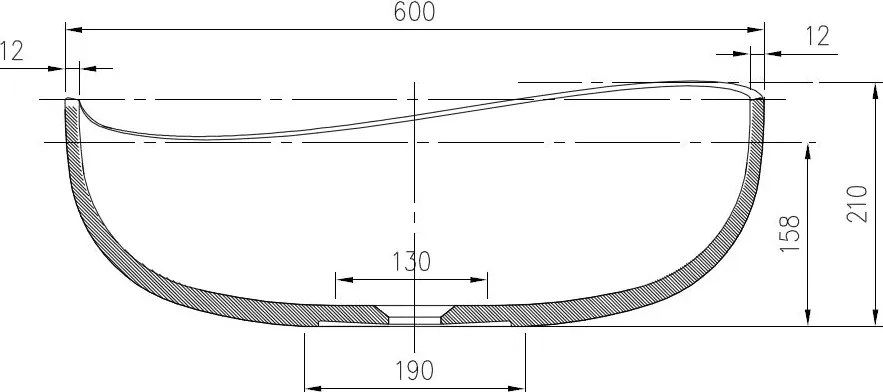 Umywalka nablatowa WAVE PB2001
