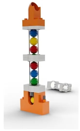 Zestaw dodatkowych elementów do budowy toru kulkowego Hubelino Elevator, 24 szt.