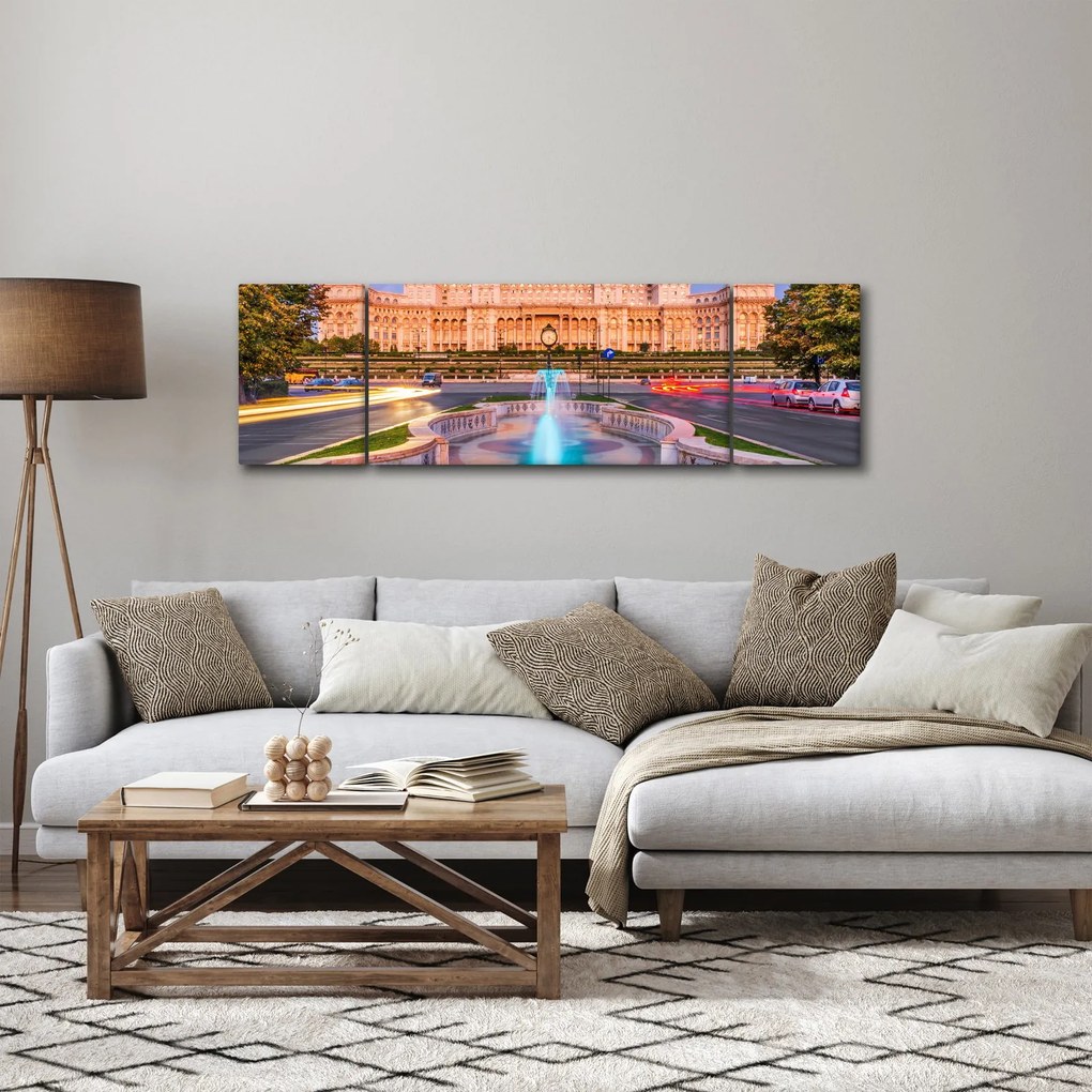 Obraz - Bukareszt, Rumunia (170x50 cm)