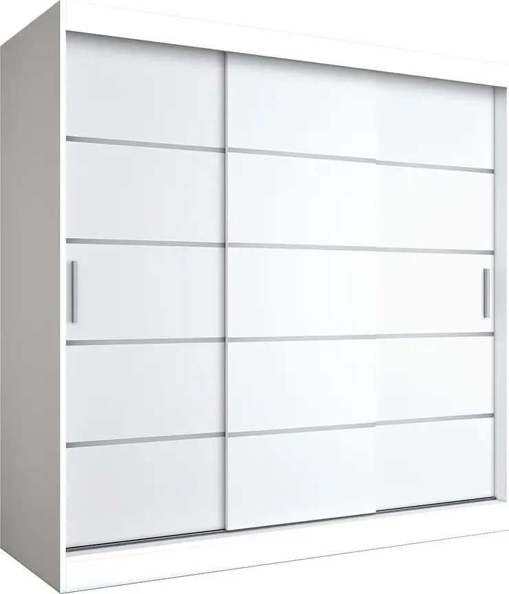 Szafa przesuwna biały mat 200 cm C7-D67