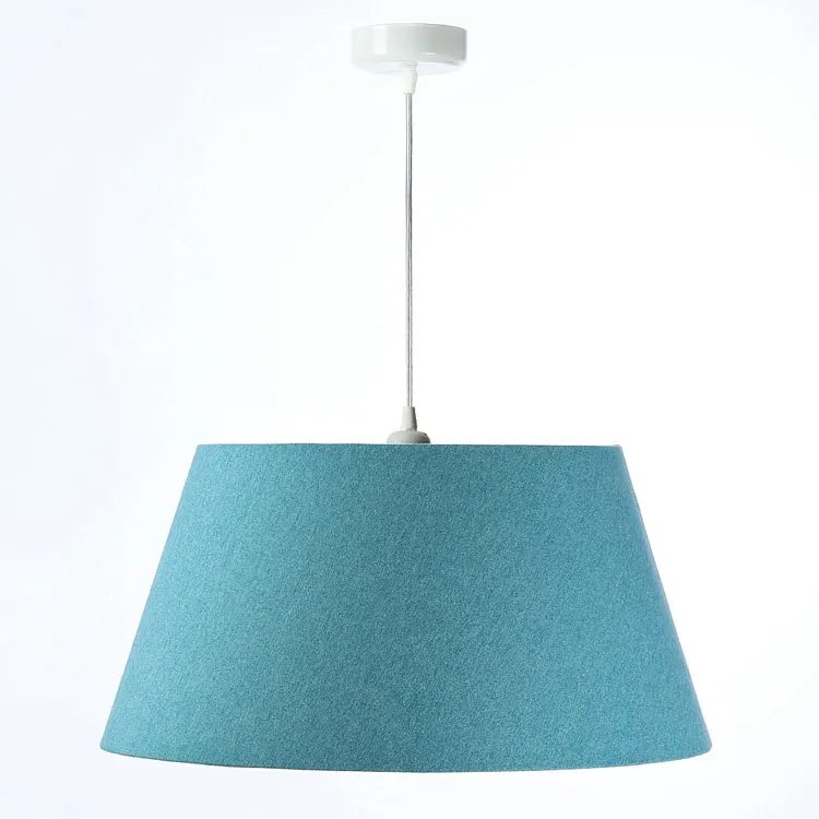 Niebiesko-miedziana lampa wisząca stożek - S410 G7-M76