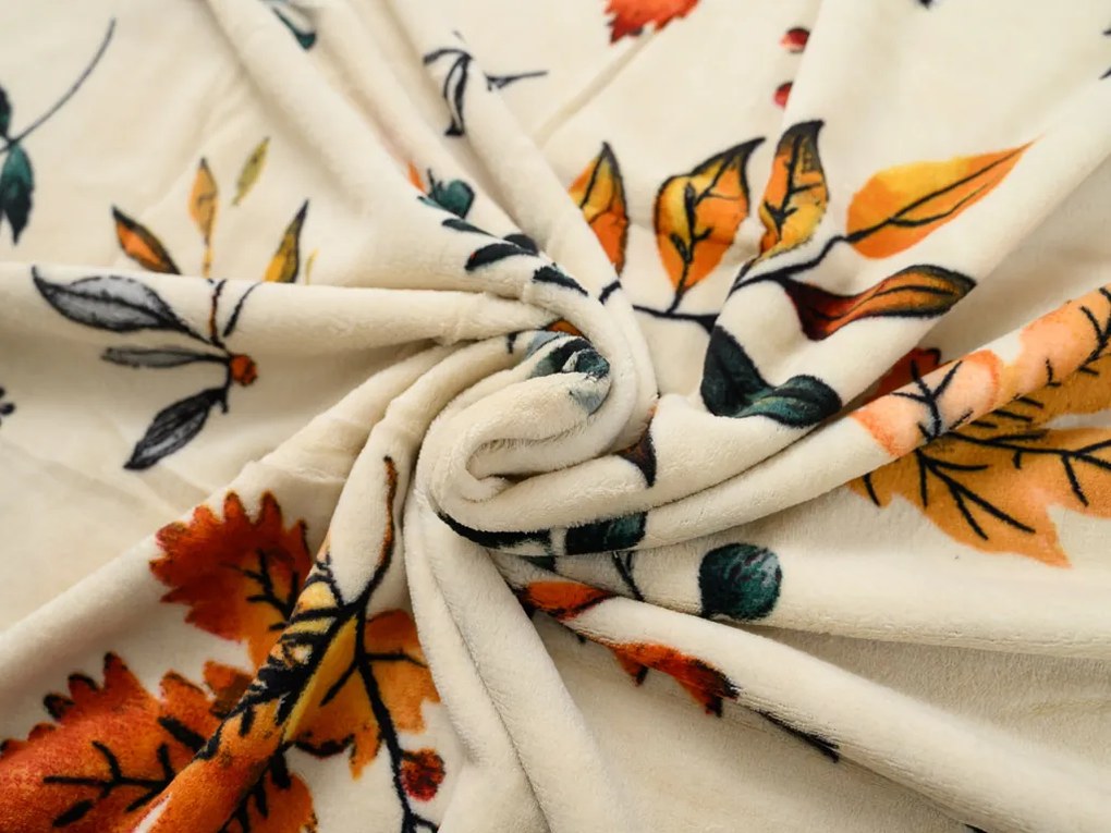 PrzytulneMieszkanie.pl PrzytulneMieszkanie.pl Pościel z mikropluszu AUTUMNA kremowa Rozmiar pościeli: 70 x 90 cm | 140 x 220 cm