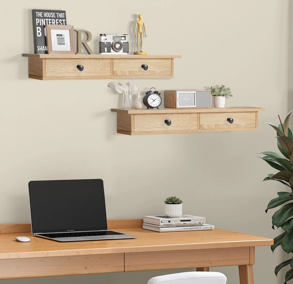 Wisząca Szafka z Szufladami - sonoma - LWS865B11