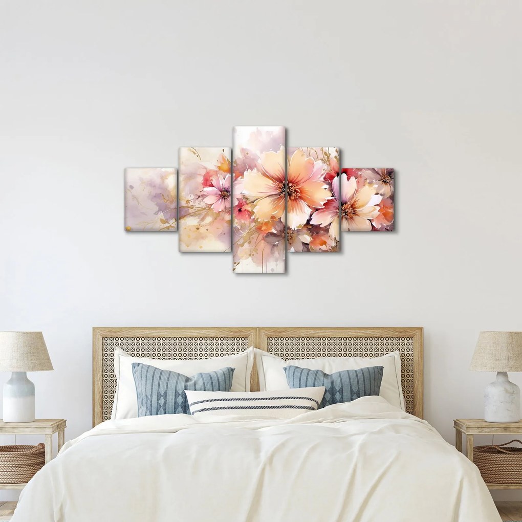 Obraz - Kwiaty (125x70 cm)
