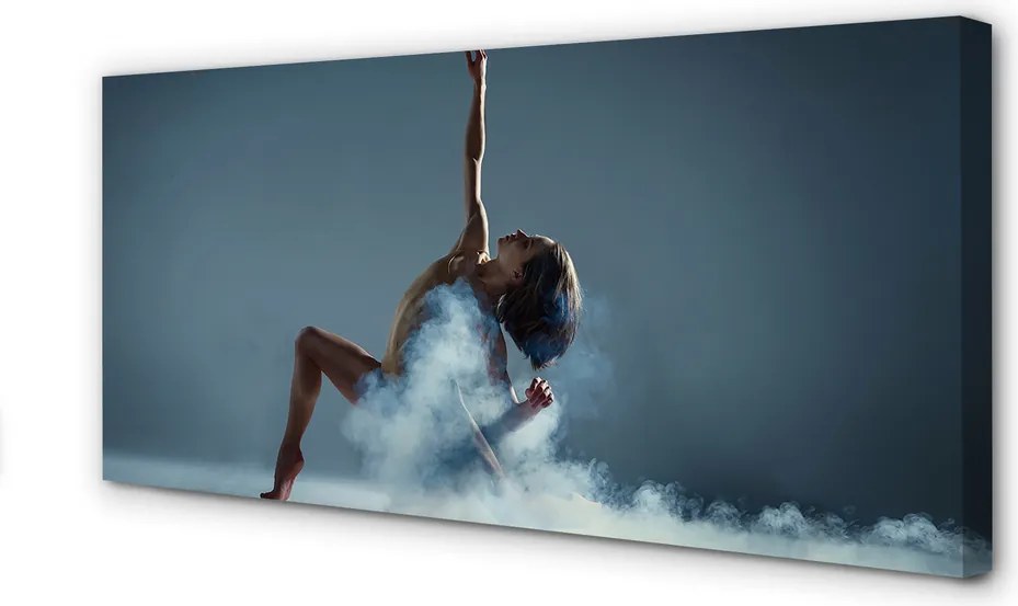 Obraz canvas na ścianę Kobieta Tańcząca w Dymie