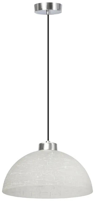 Chromowana nowoczesna lampa wisząca - M051 - Ilva