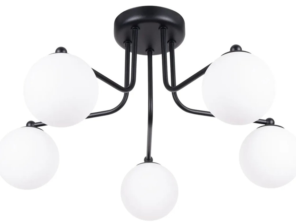 Żyrandol ASTRAL 5 czarny SOLLUX LIGHTING