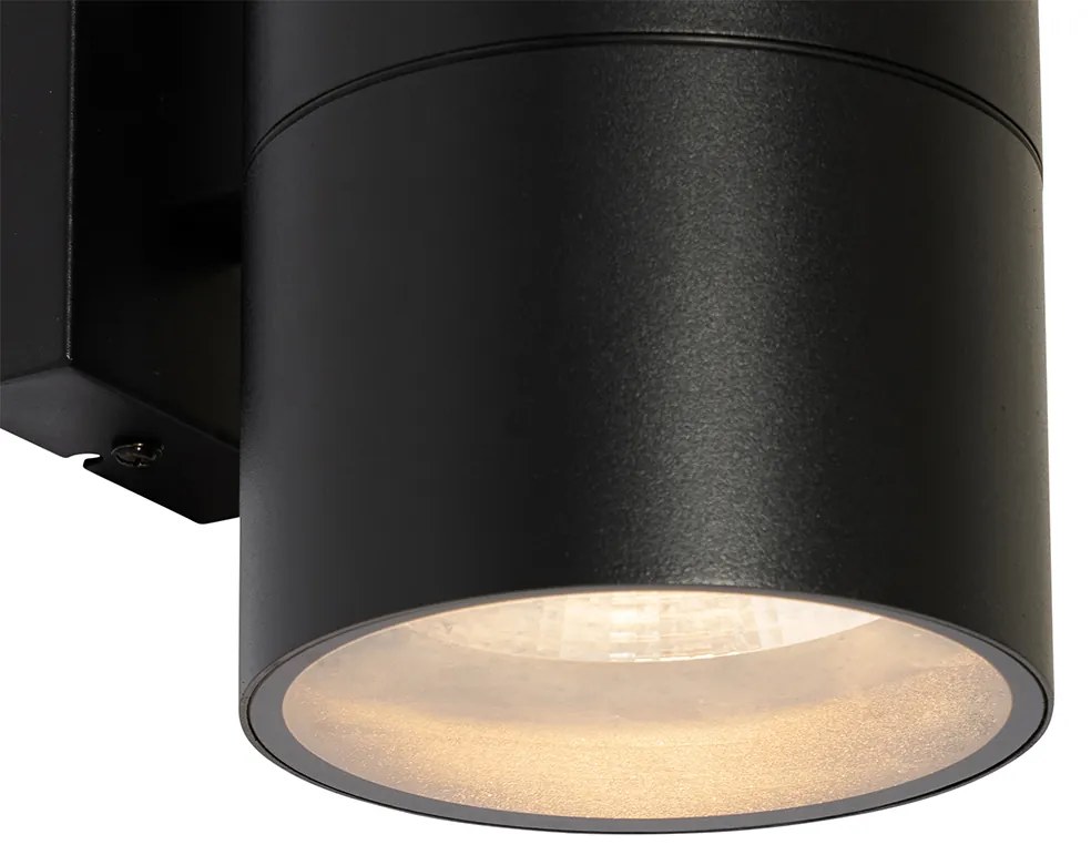 Zewnetrzna Nowoczesna lampa ścienna zewnętrzna czarna 2-światłowa AR111 IP44 - Duo Nowoczesny Oswietlenie zewnetrzne