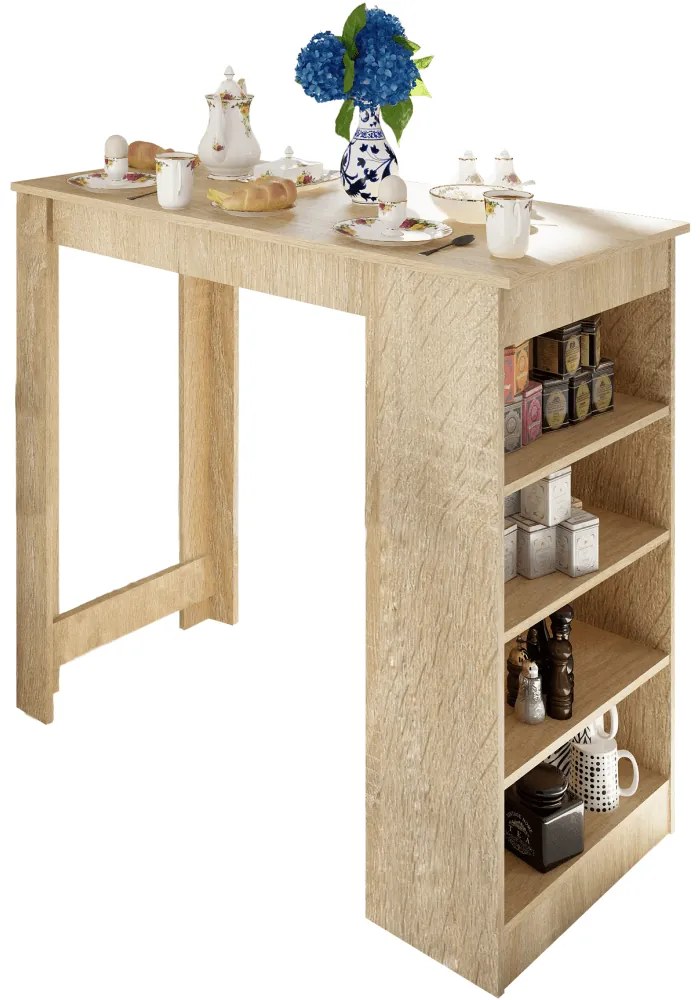 Stół barowy AUSTEN, dąb sonoma