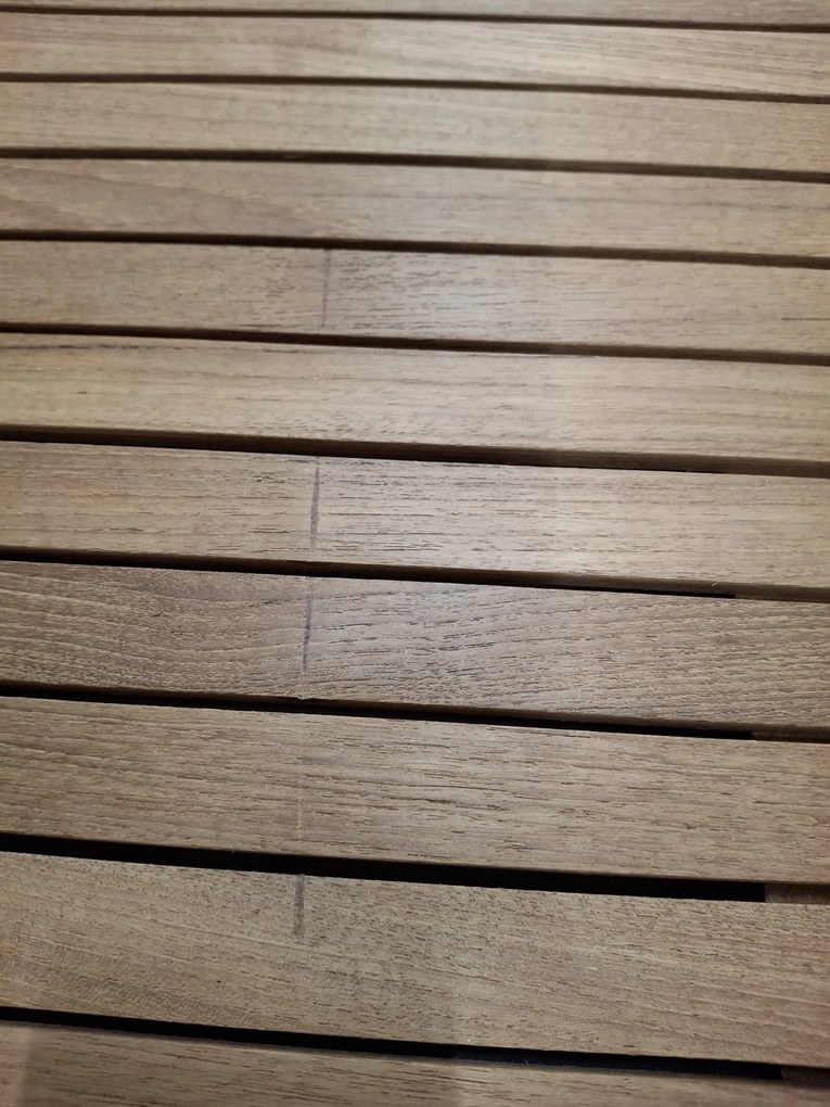 CONCEPT FSC® - stół rozkładany z blatem tekowym - Towar z drobną wadą (N592)