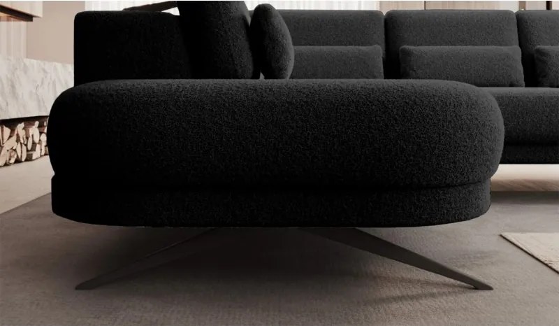 Narożnik ILUSIO L z elektryczną regulacją w tkaninie Now Or Never 100 WERSAL