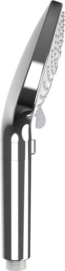 Plastikowa słuchawka prysznicowa w kolorze srebra z połyskiem ø 12 cm Water Saving – Wenko