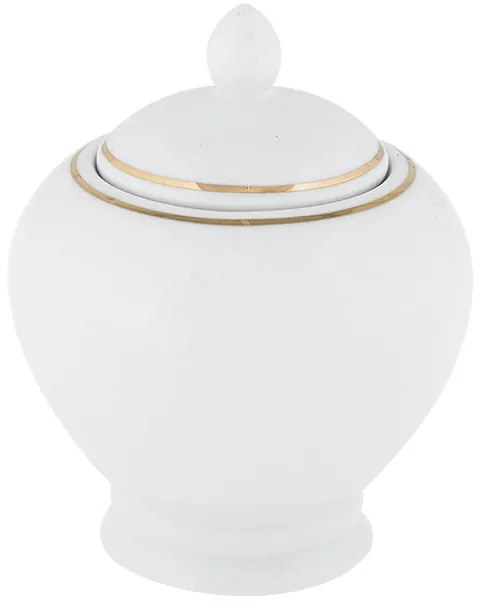 Biała porcelanowa cukierniczka Villa Altachiara Gold Chic