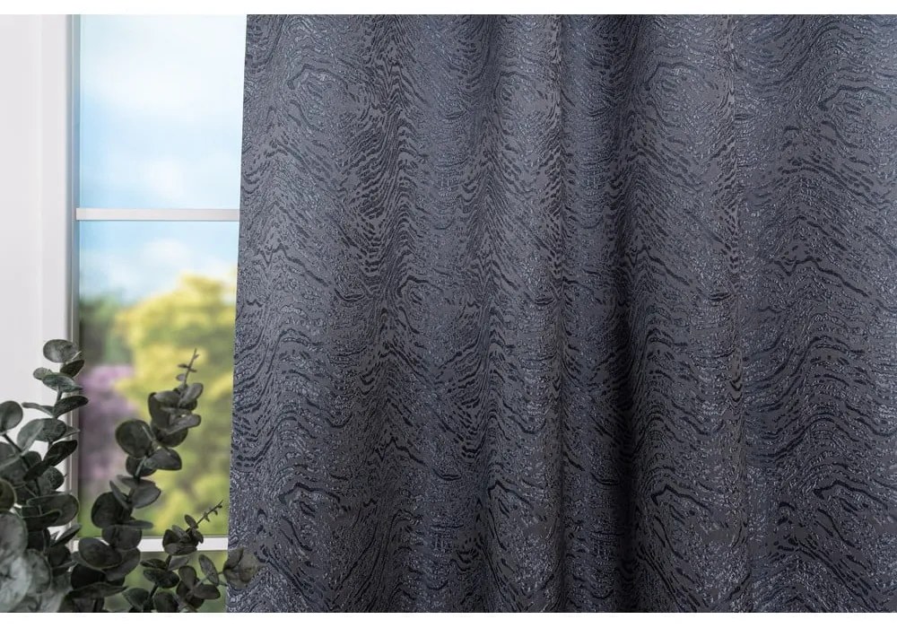 Ciemnoszara zasłona 140x260 cm Kent – Mendola Fabrics