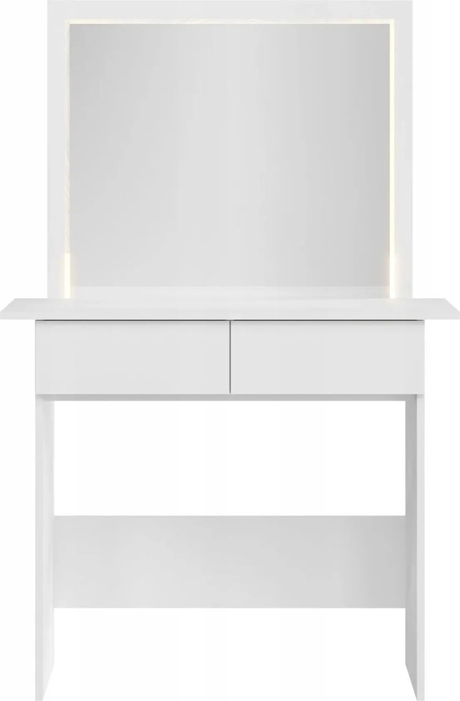 Biała toaletka z lustrem L0-L42