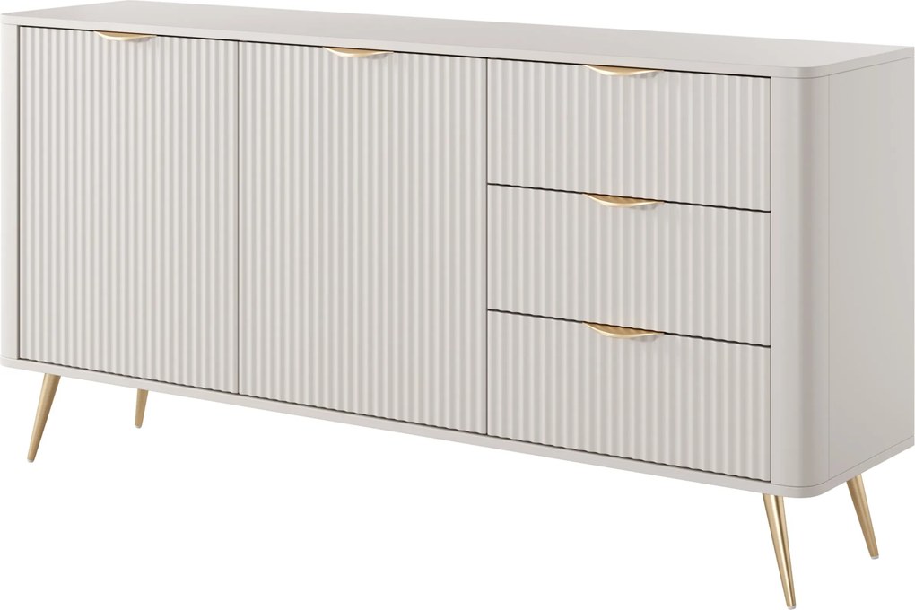 Komoda LANTANA 163 cm do Salonu Sypialni Odcienie beżu