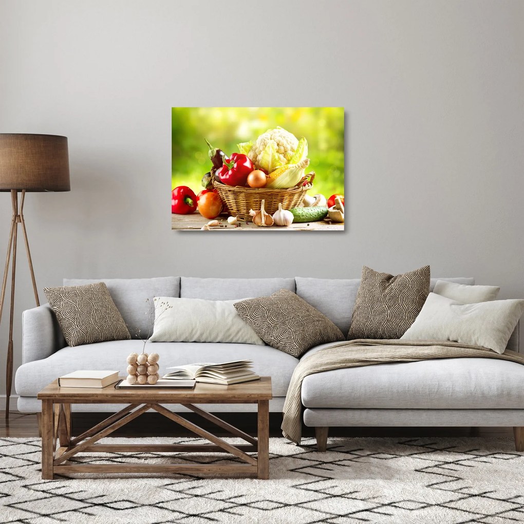 Obraz na szkle - Warzywa (70x50 cm)