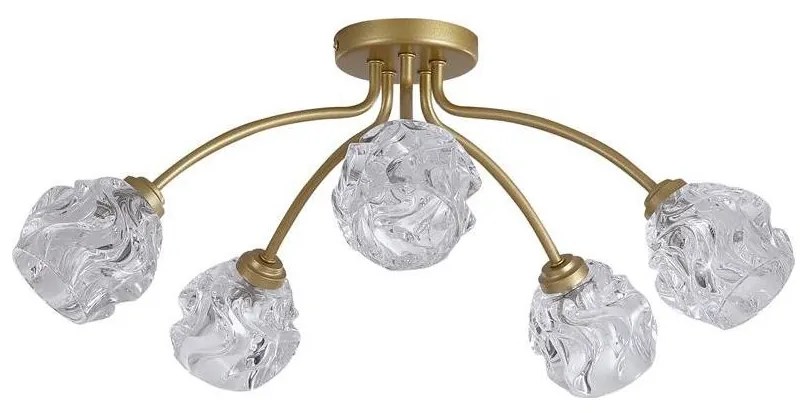 Searchlight 11525-5GO - Przysufitowy żyrandol ASTRAL 5xG9/33W/230V złoty