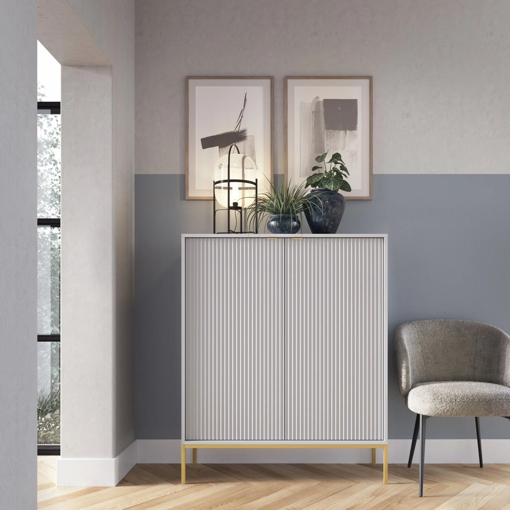 Komoda STELLARE 104 cm do Salonu Sypialni Szary
