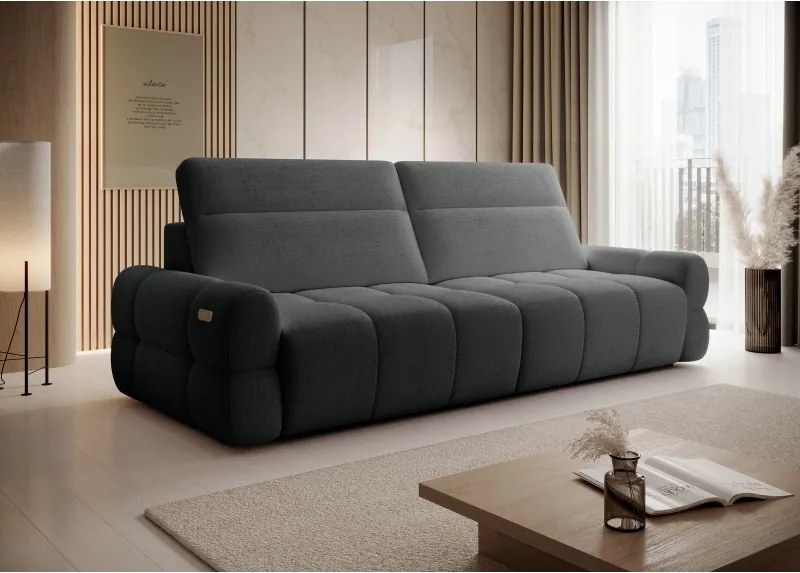 Sofa MATEO z funkcją RELAX i elektryczną regulacji siedziska tkanina PERFECT HARMONY 90 WERSAL