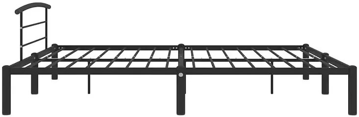 Czarne metalowe łóżko małżeńskie 200x200 cm G0-A72