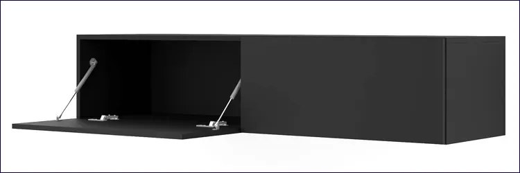 Czarna ścienna szafka rtv 140 cm P9-T20