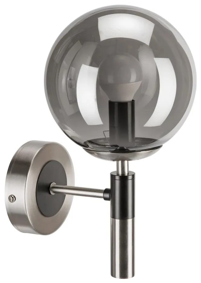 Kinkiet ROLLO 1xE14/5W/230V matowy chrom/dymny