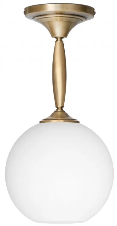 Wisząca lampa mosiężna z dużą kulą QC-S1K