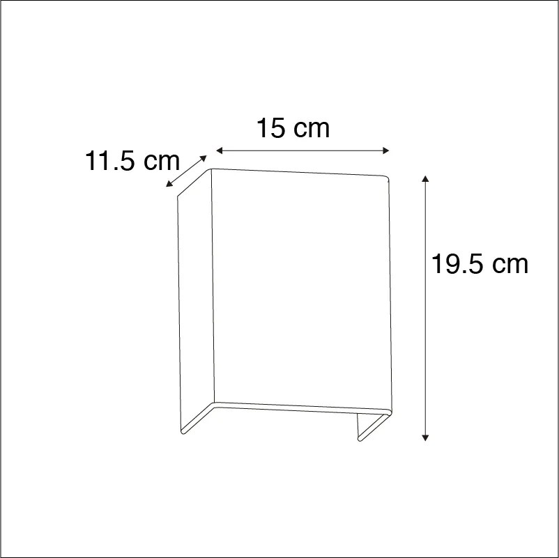 Rustykalna lampa ścienna biała - Vete
