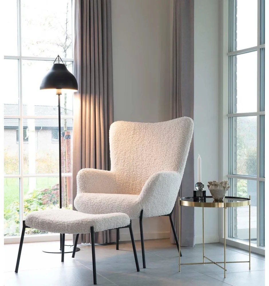 Okrągły stolik w kolorze złotym ø 48 cm Venezia – House Nordic