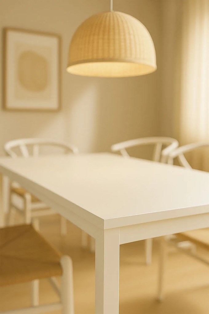 Stó centralny Tian 120x60cm biay