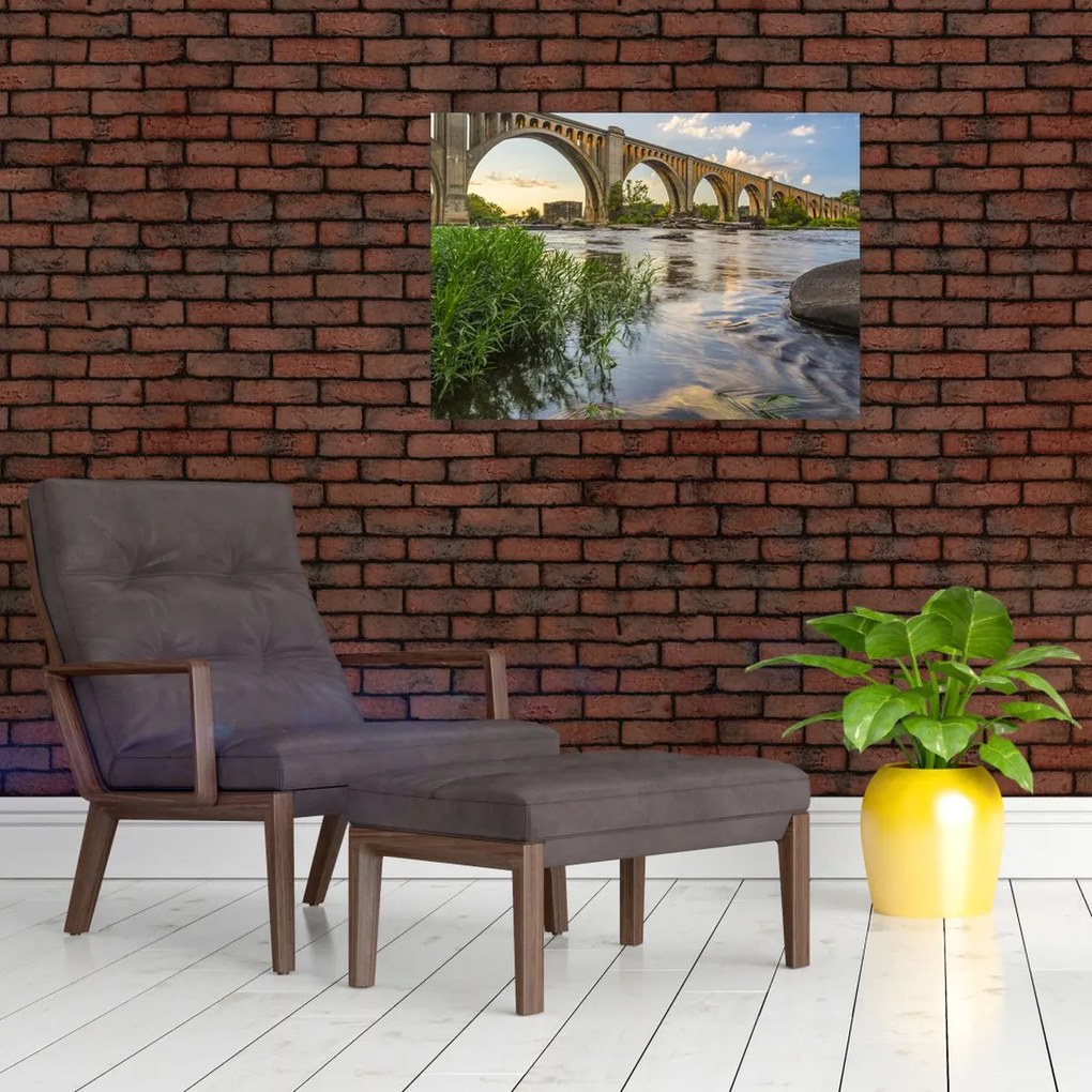 Obraz na szkle - Most kolejowy w Richmond (70x50 cm)