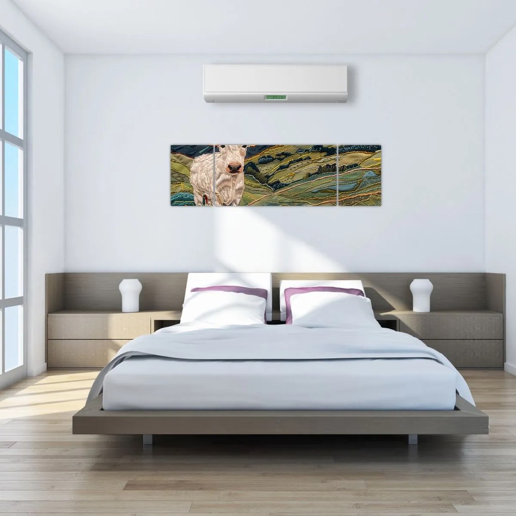 Obraz - Imitacja dzianego motywu (170x50 cm)