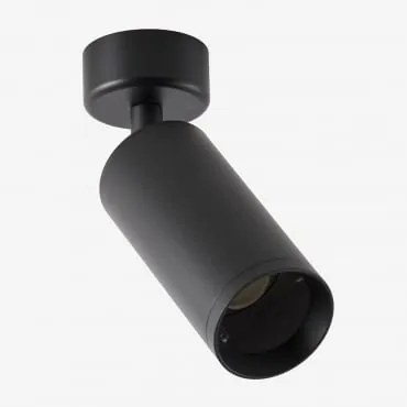 Regulowany Sufitowy Kinkiet Z Aluminium Walid Czarna - Sklum